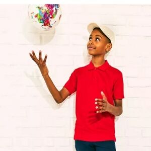 Izod Bright Red Polo Shirt Size XL 18 20